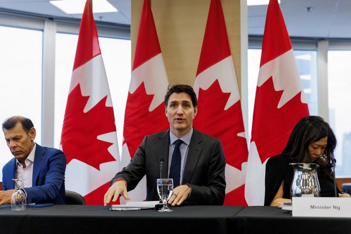 El primer ministro de Canadá, Justin Trudeau, también habló sobre los posibles aranceles de Donald Trump. Foto: REUTERS   