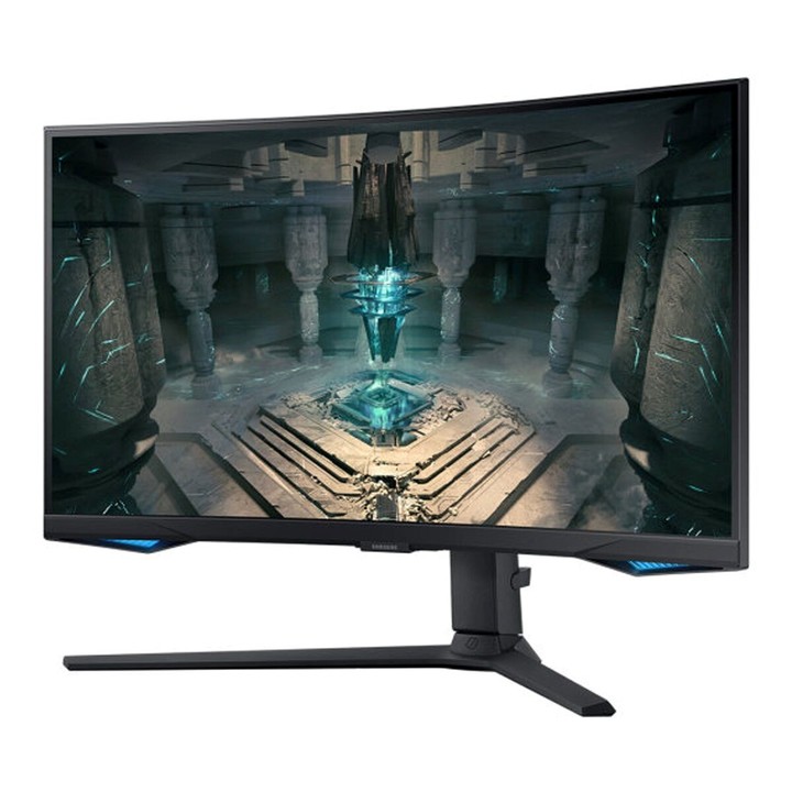 Monitor curvo de 27 pulgadas.  Tiempo de respuesta de 1ms y AMD FreeSync Premium Pro. Resolución QHD. $ 999.999.