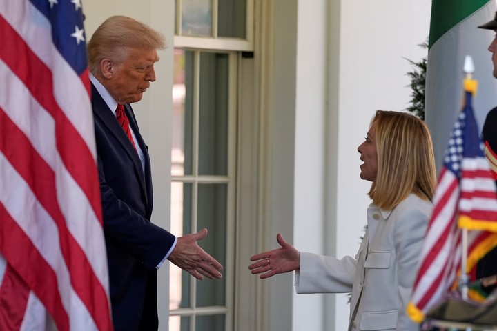 Giorgia Meloni, la líder europea más cercana ideológicamente a Donald Trump. Foto: AP 