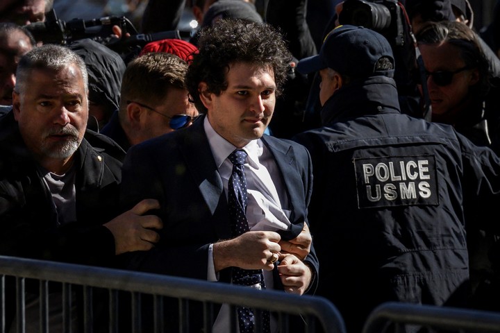 Sam Bankman-Fried, CEO de FTX, hoy en prisión. Foto: AFP