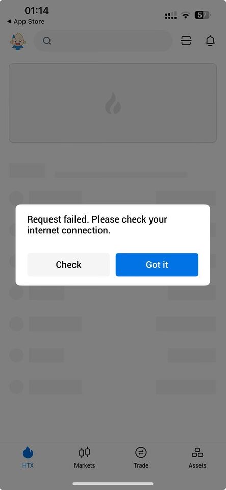La app de HTX tiraba error para los usuarios de Argentina