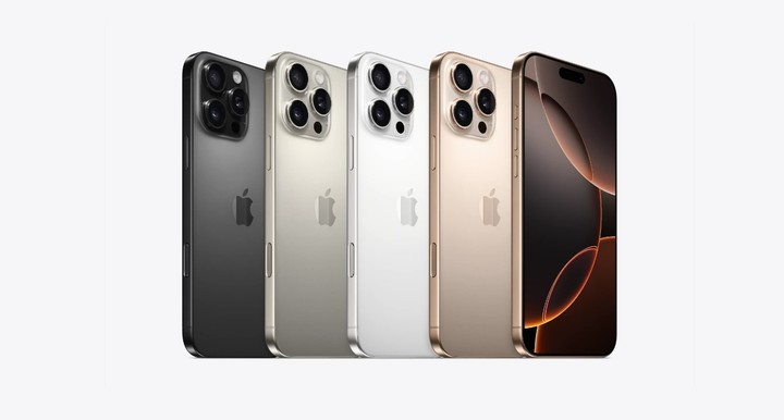 Los iPhone 16 Pro y Pro Max.