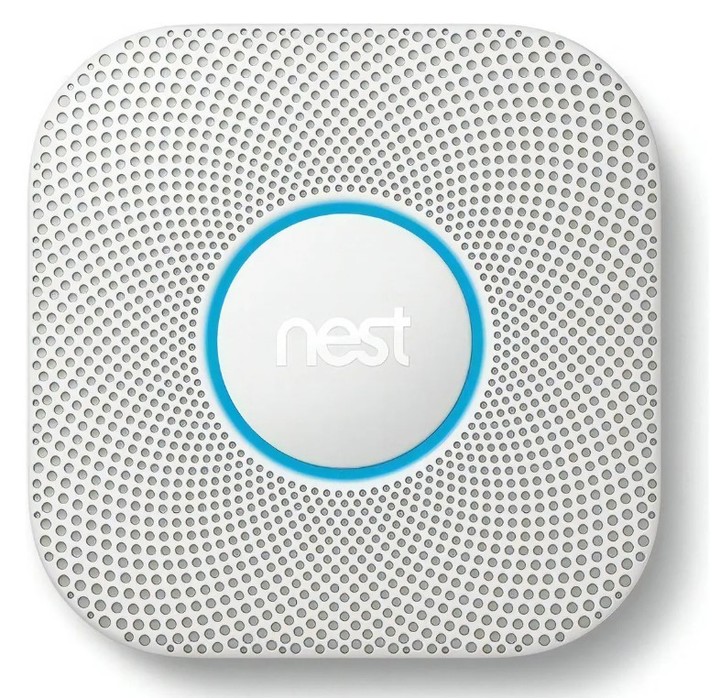 Google Nest Protect combina sensores de humo y monóxido de carbono.