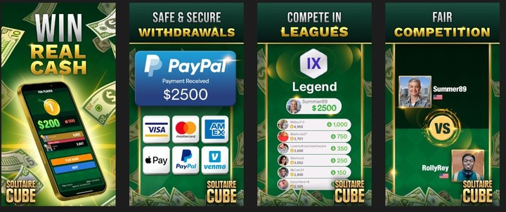 Está disponible para Android y iOS, y utiliza PayPal como principal método de retiro.