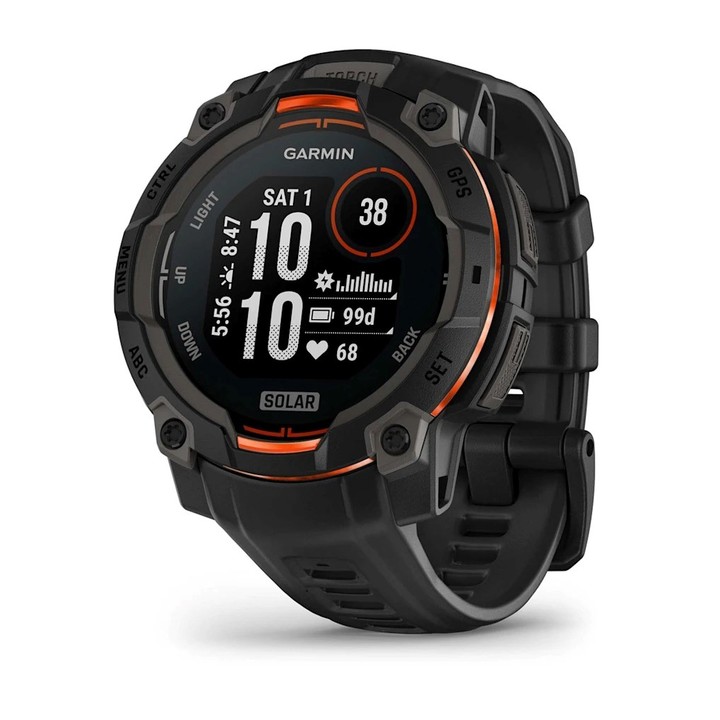 Pantalla AMOLED de 1,2 pulgadas, caja de polímero reforzado con fibra. Funciones de carrera, ciclismo, natación, golf y más. $ 658.979.