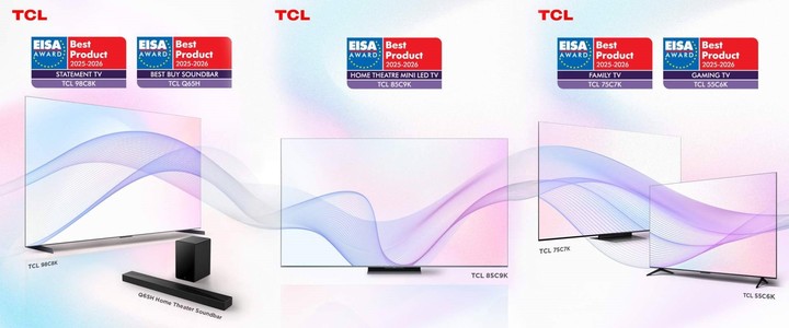 TCL ganó cinco premios a la innovación en sus pantallas, en IFA 2025.