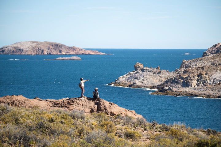 Parque Patagonia Azul, Trekking Portal Isla Leones. Foto Lautaro March / Rewilding Argentina
