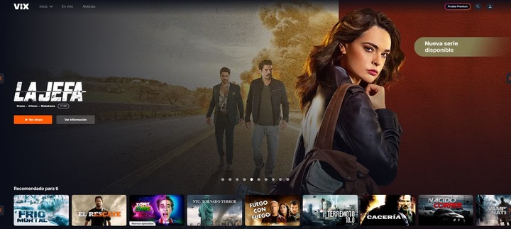 El gigante del streaming gratuito en español.