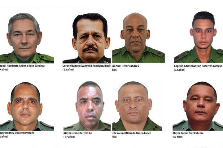 Miembros de las fuerzas especiales cubanas y de los Avispas Negras" que protegían a Nicolás Maduro.