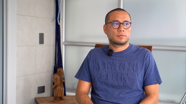 Iván Colmenares fue compañero de celda del gendarme argentino Agustín Nahuel Gallo en la prisión SESMA - Rodeo 1 de Venezuela. Foto:Marcelo Ferreiro/Enviado Especial.