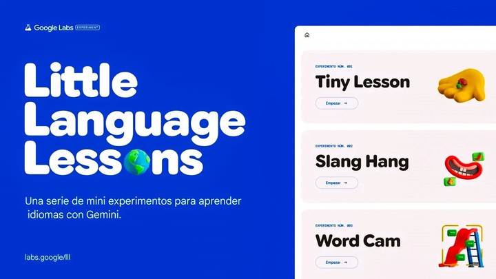 Little Language Lessons, se basa en Gemini para enseñar.