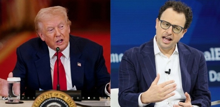 Donald Trump, presidente de EE.UU. y Darío Amodei, CEO de Anthropic.