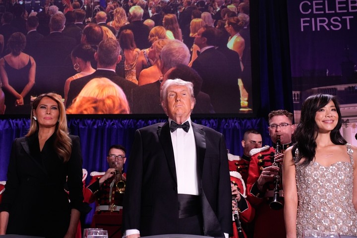 Donald Trump, este sábado durante la cena de Corresponsales en la Casa Blanca. Foto Yuri Gripas / Abaca / Bloomberg