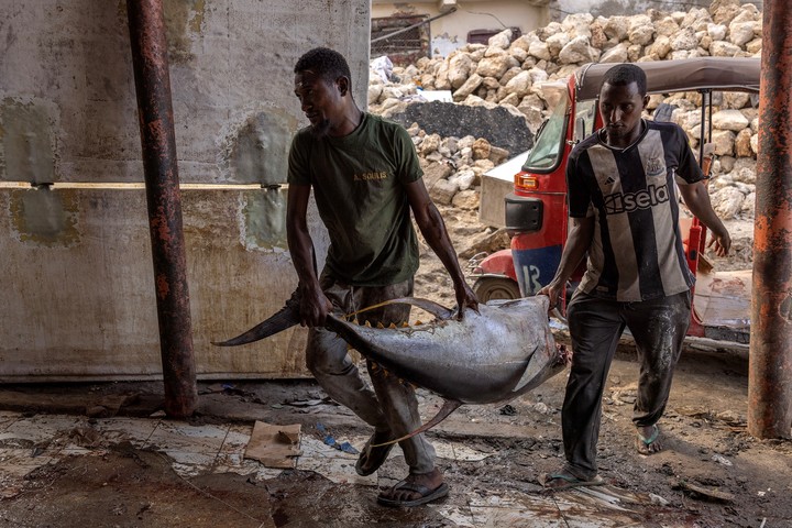 Ante el aumento de los precios en la pescadería, los clientes han estado comprando cantidades más pequeñas de pescado. (Finbarr O'Reilly/The New York Times)