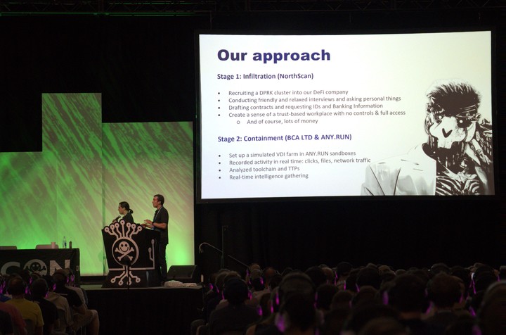 DEF CON 34: hackers exponen a norcoreanos en cámara. Foto: Gentileza Tilar Rafay (Instagram: twothemoonn)