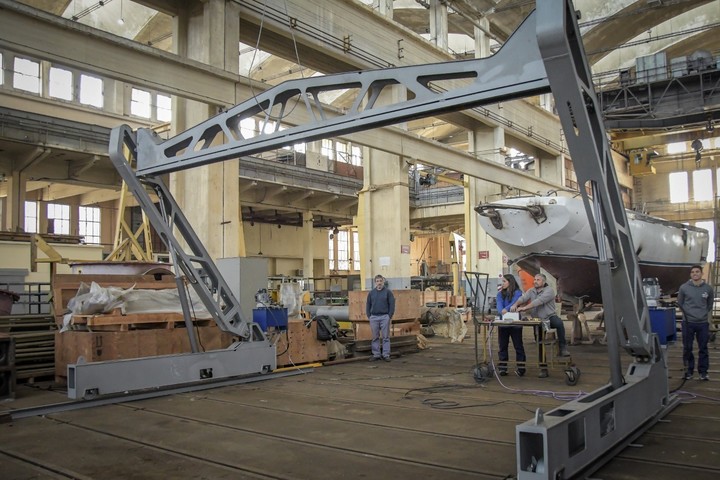 La impresora 3D de hormigón de la Universidad Nacional de La Plata (UNLP).