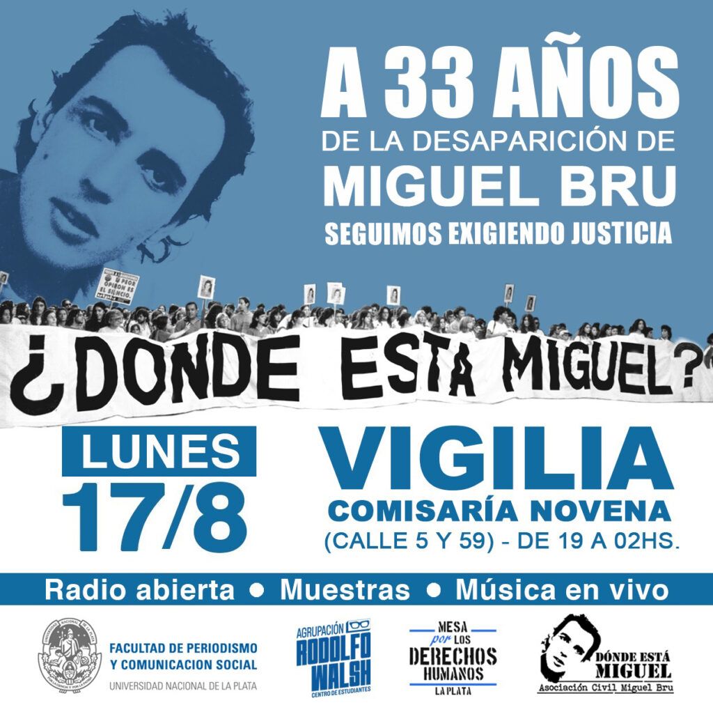 Nueva búsqueda de Miguel Bru, el estudiante desaparecido en La Plata: "Tengo toda la expectativa de que esta sea la última" 3 Nueva búsqueda de Miguel Bru, el estudiante desaparecido en La Plata: "Tengo toda la expectativa de que esta sea la última"