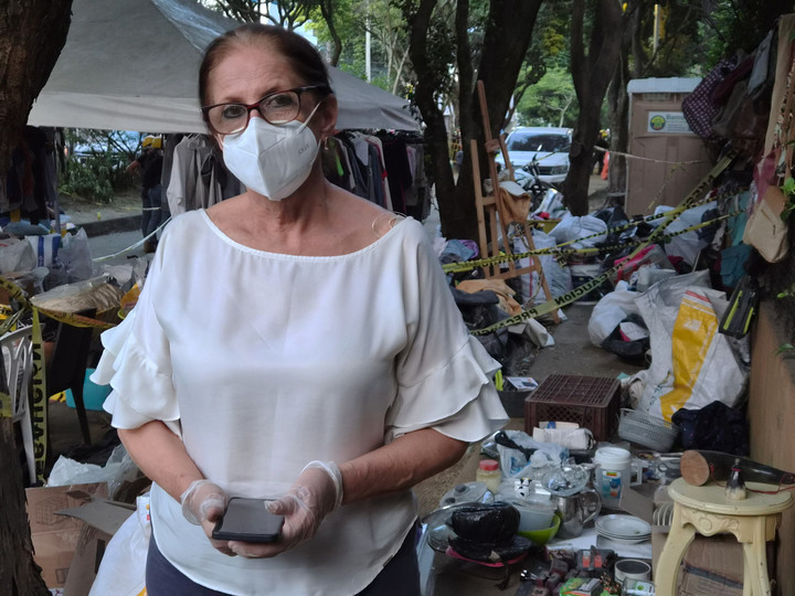 Gloria Estela Pérez Díaz, encargada de lo que eran las Torres del Limonar en Cali, Colombia. Foto: Juano Tesone/Enviado especial