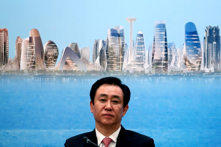 El fundador de Evergrande, Hui Ka Yan, en una conferencia sobre los proyectos del grupo, en 2017. Foto: REUTERS