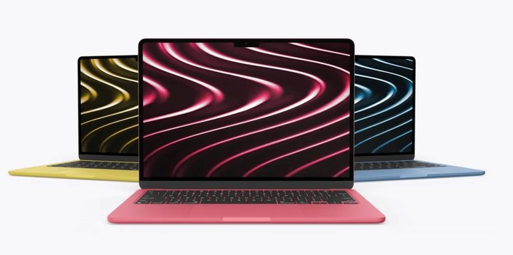 Las MacBook Neo, las últimas laptops coloridas de Apple.