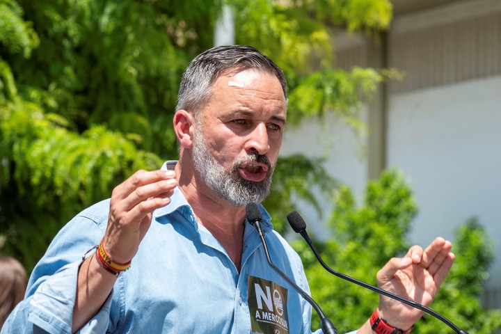 El líder de Vox, Santiago Abascal. Foto: EFE
